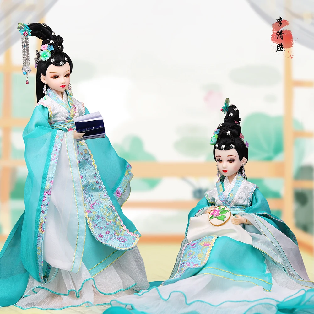 Шарм Fortune Days East кукла в древнем костюме 1/6 куклы Li Qingzhao с макияжем 14 шарнирных