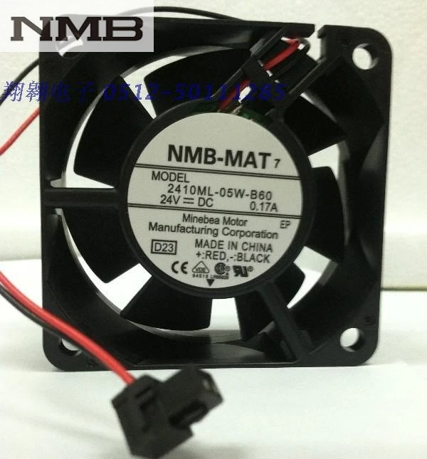 Оригинальный Для NMB 2410ML 05W B60 DC24V 60*60*25 вентилятор охлаждения подшипника|cooling fan|radiator