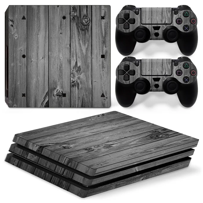 Деревянный дизайн для PS4 PRO консоль и контроллеры наклейки для ps4 pro Кожа Наклейка для sony PS4 pro виниловая наклейка- 0666