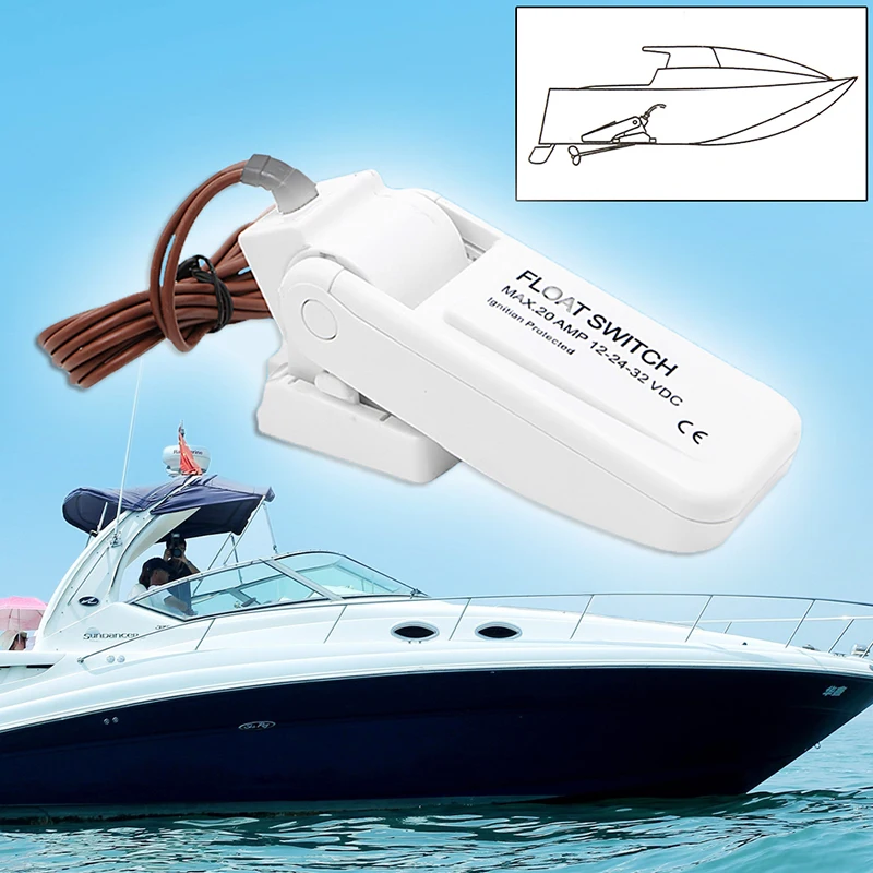 20 Ампер автоматический Электрический насос ПОПЛАВКОВЫЙ выключатель DC12V