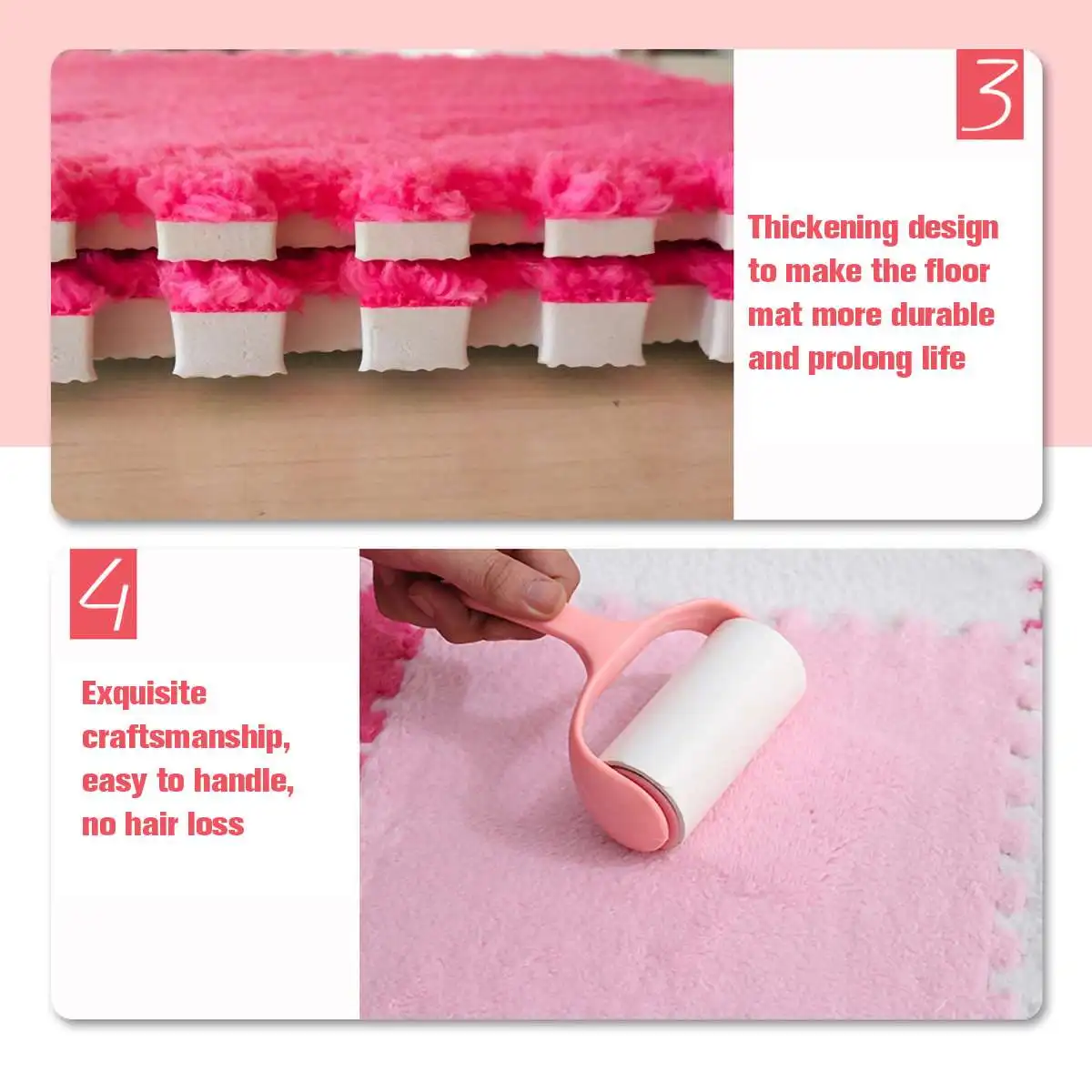 5Pcs/Set DIY Puzzle Magic Patchwork Jigsaw Splice Heads Living Room bedroom Children Kids Soft Carpet Floor Climbing Baby Mat