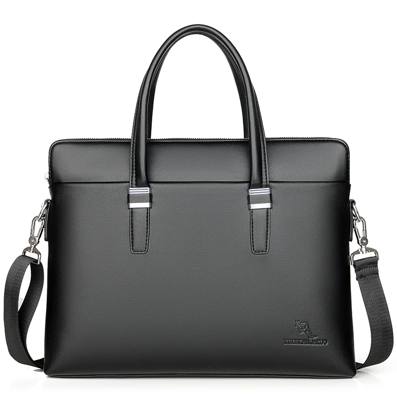 

2018 New Kangaroo Famous Brand Men Handbag Set Men Leather Bag Business Briefcase Casual Male Laptop Shoulder bag Office Tote