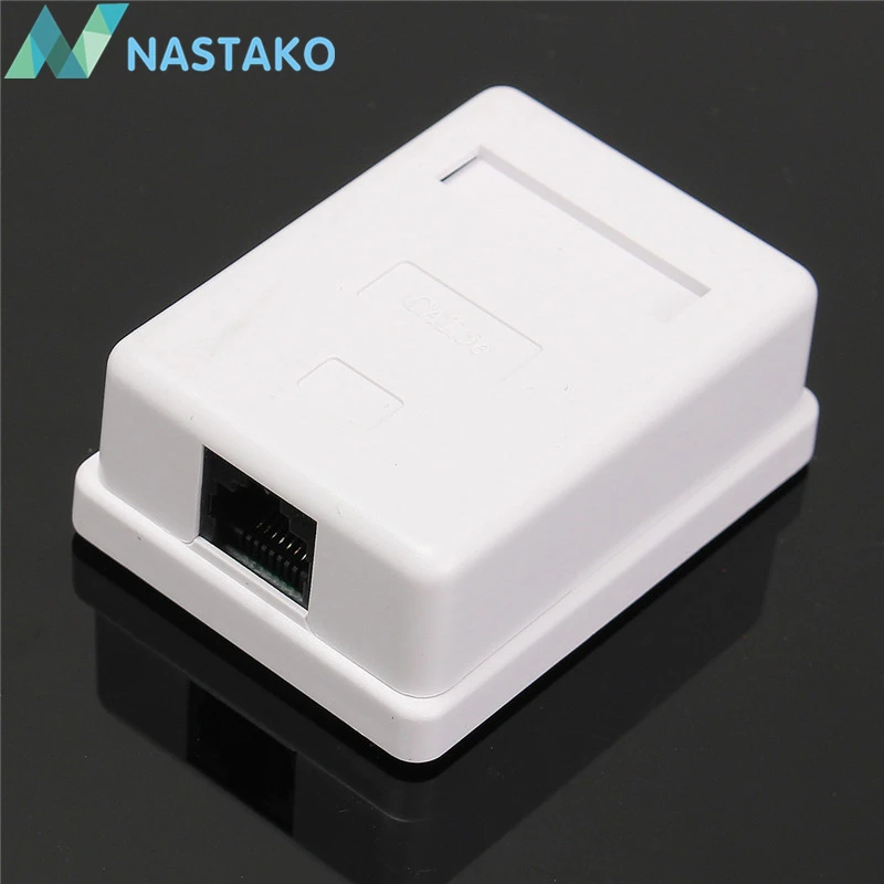 2 шт./упак. RJ45 распределительная коробка CAT5e Удлинительный кабель сетевой разъем