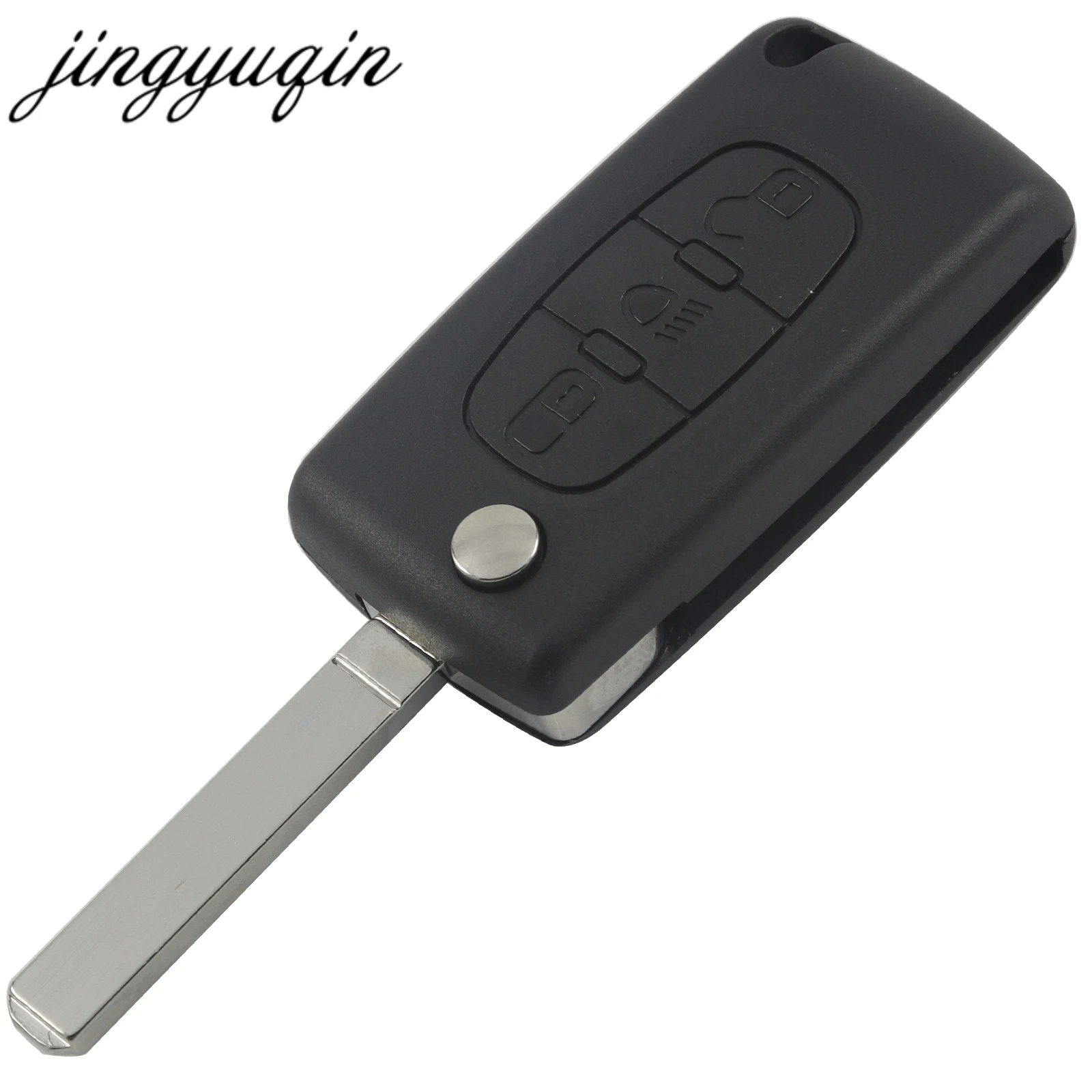 Jingyuqin VA2/HCA чехол брелок для PEUGEOT 207 406 307 308 408 107 Partner 306 407 Чехол книжка автомобильного