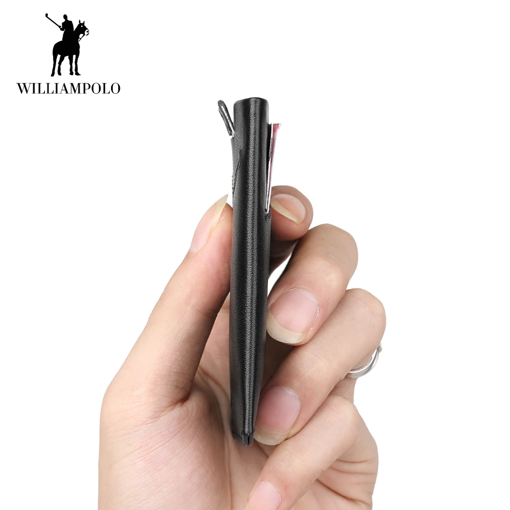 Новый мини кошелек WILLIAMPOLO короткий ультратонкий держатель для карт из