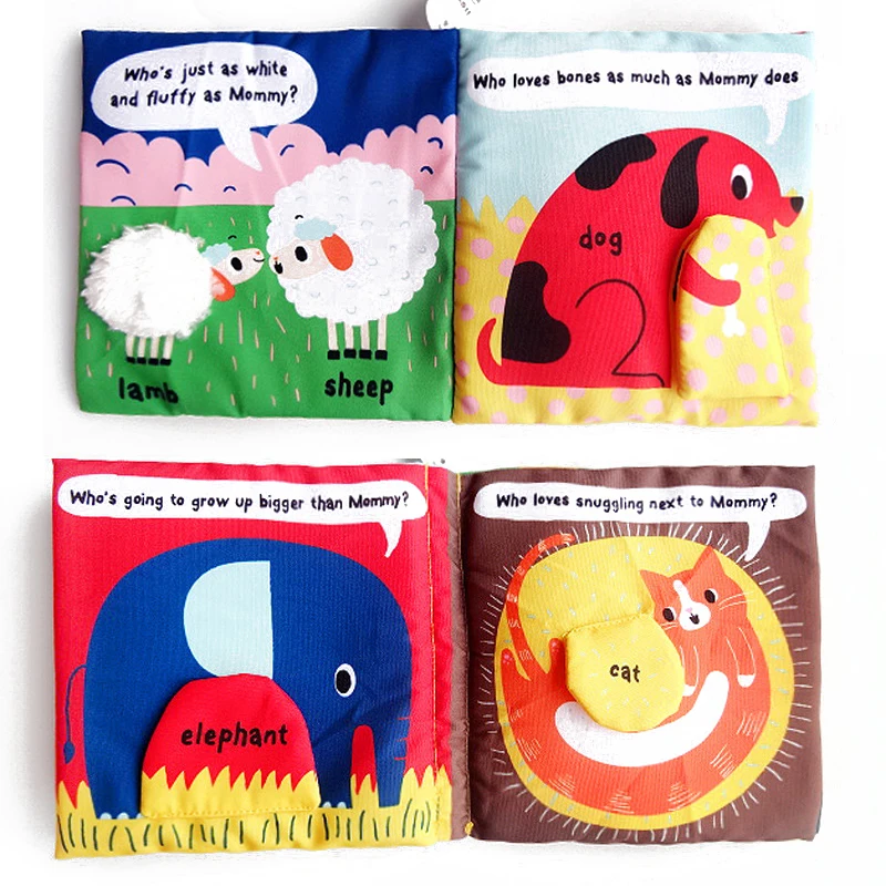 Детская книга игрушка сенсорные материалы ткань книги Sensoriales Libros Infantiles