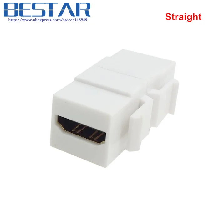 90 градусов правый угловой и прямой HDMI 1 4 оснастки-в гнездо F/F Keystone переходник для