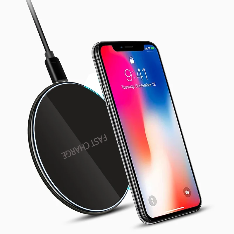 Быстрое беспроводное зарядное устройство kebidu 10 Вт для Samsung Galaxy S9 S8 S7 Note 9 Edge USB