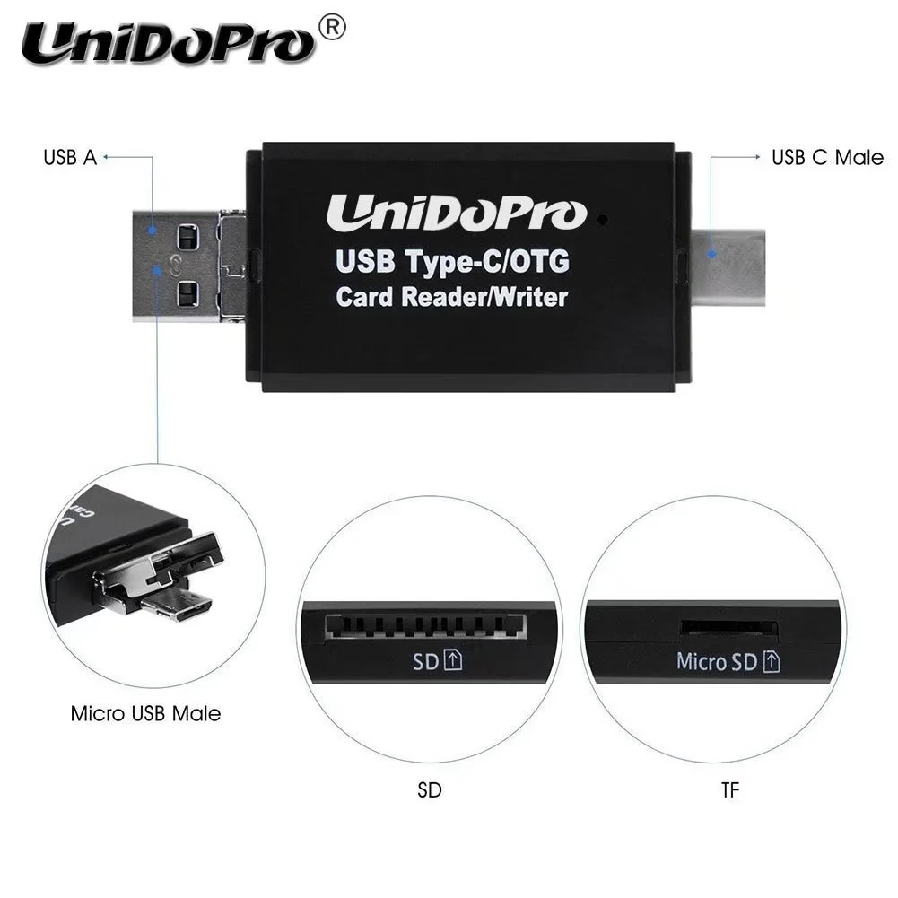 USB Type C OTG адаптер для телефона устройство чтения карт памяти Xiaomi Mi 9 SE 8 Lite 6X A2 5X 5C Φ