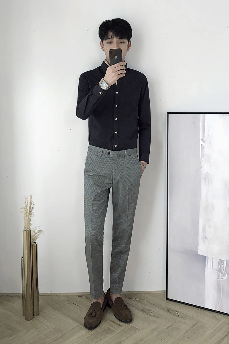 2018 одежда на осень и зиму в Корейском стиле самосовершенствования Мужская