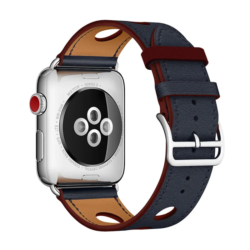 Новейший ремешок из натуральной кожи для часов Apple Watch 1 2 3 одиночный тур Rallye 6