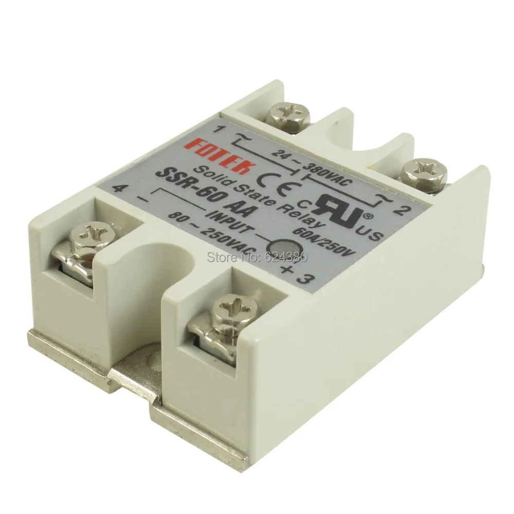 Однофазное твердотельные реле переменного тока в переменный ток SSR 60 AA 60A 80 250V 24 380V