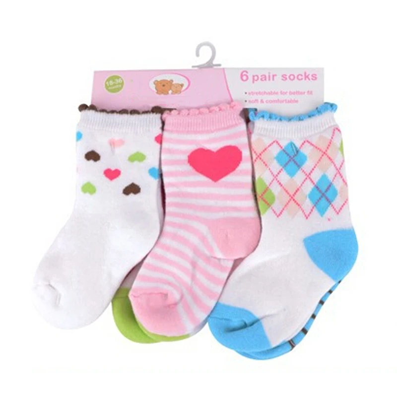 2018 Newly Baby Socks Infant Socks for Girls Newborns Socks for Holiday Birthday Gifts for Baby Girls Fashion 0-36 Months