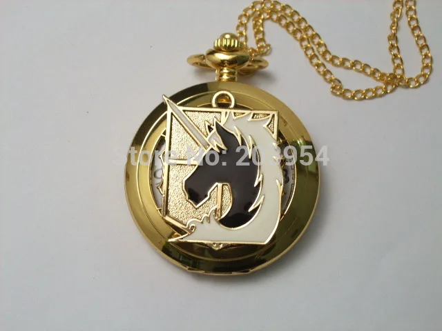 Карманные часы jp Attack on Titan Военный полицейский полк 1 шт./лот кварцевые ручной