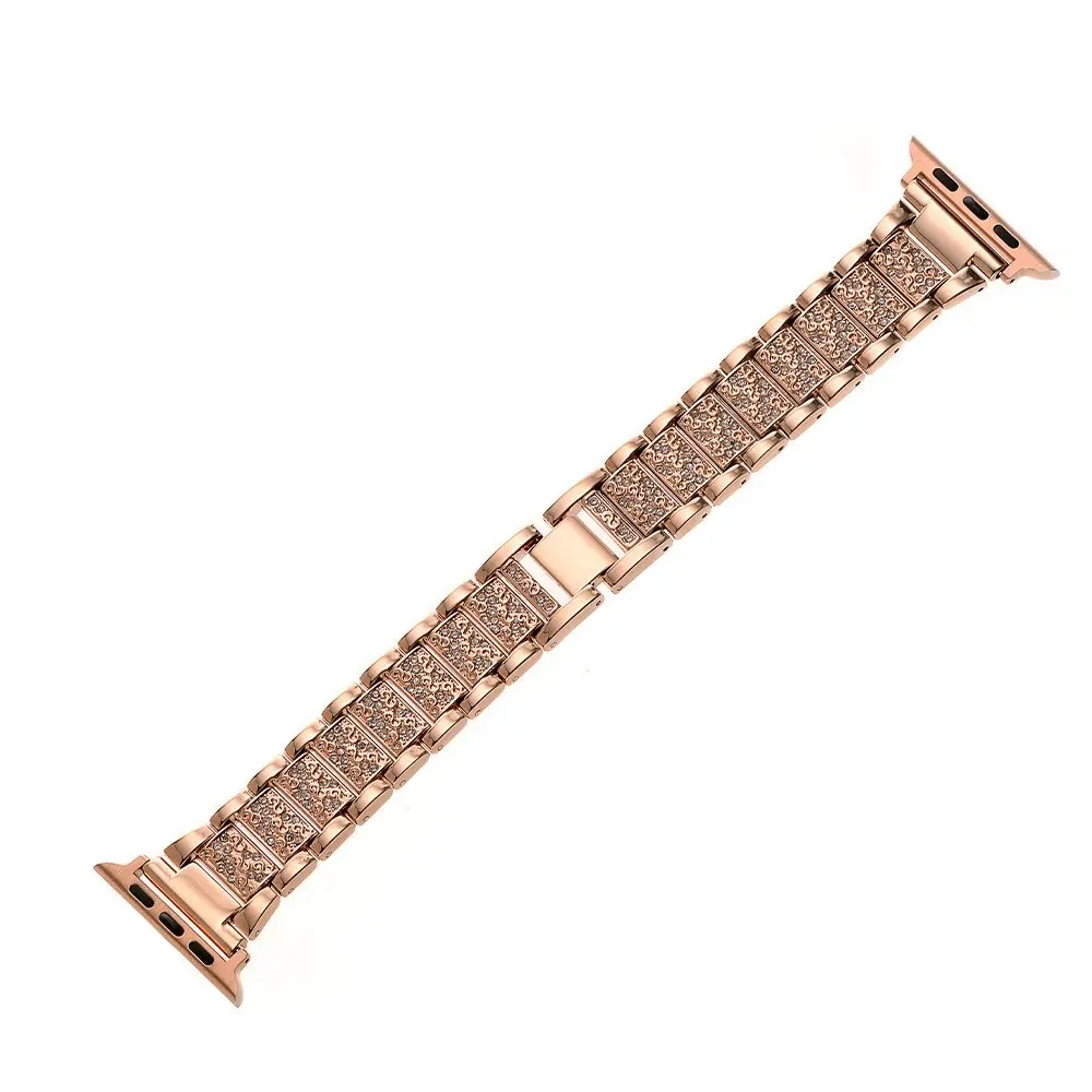 copper gold Браслет Joyozy из нержавеющей стали для Apple Watch 1, 2, 3, 38 мм, 42 мм, адаптер для iWatch серии 4/5, 40 мм, 44 мм - Цвет ремешка: copper gold