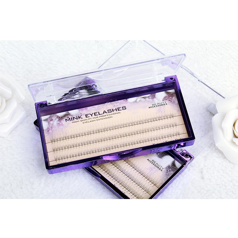 

High Quality Pteris Clouds Hair 5D Mink Individual False Eyelash 2 Pcs/Cluster Natural Eyelash Extension 8MM to 13 MM