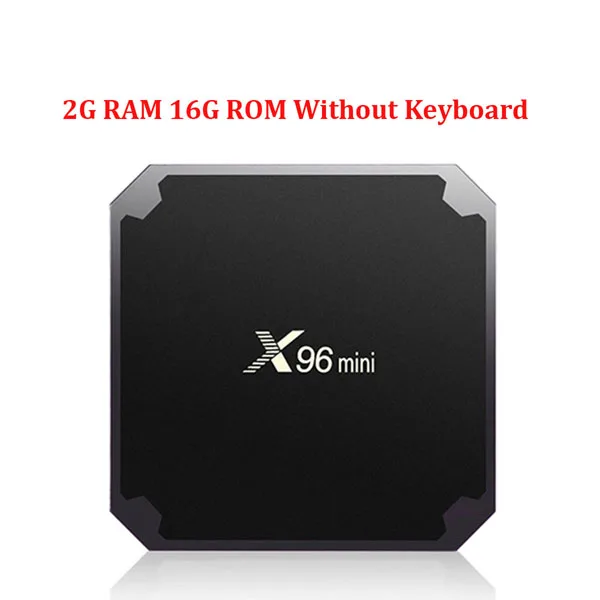 10pcs TV box X96 mini Android 7.1 Amlogic S905W 2GB 16GB 1GB 8GB 2.4GH HDMI 2.0 With ordinary remote control - Color: 2GB 16GB