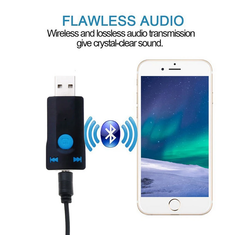 Usb беспроводной адаптер bluetooth 5 0 аудио стерео приемник с микрофоном для ПК