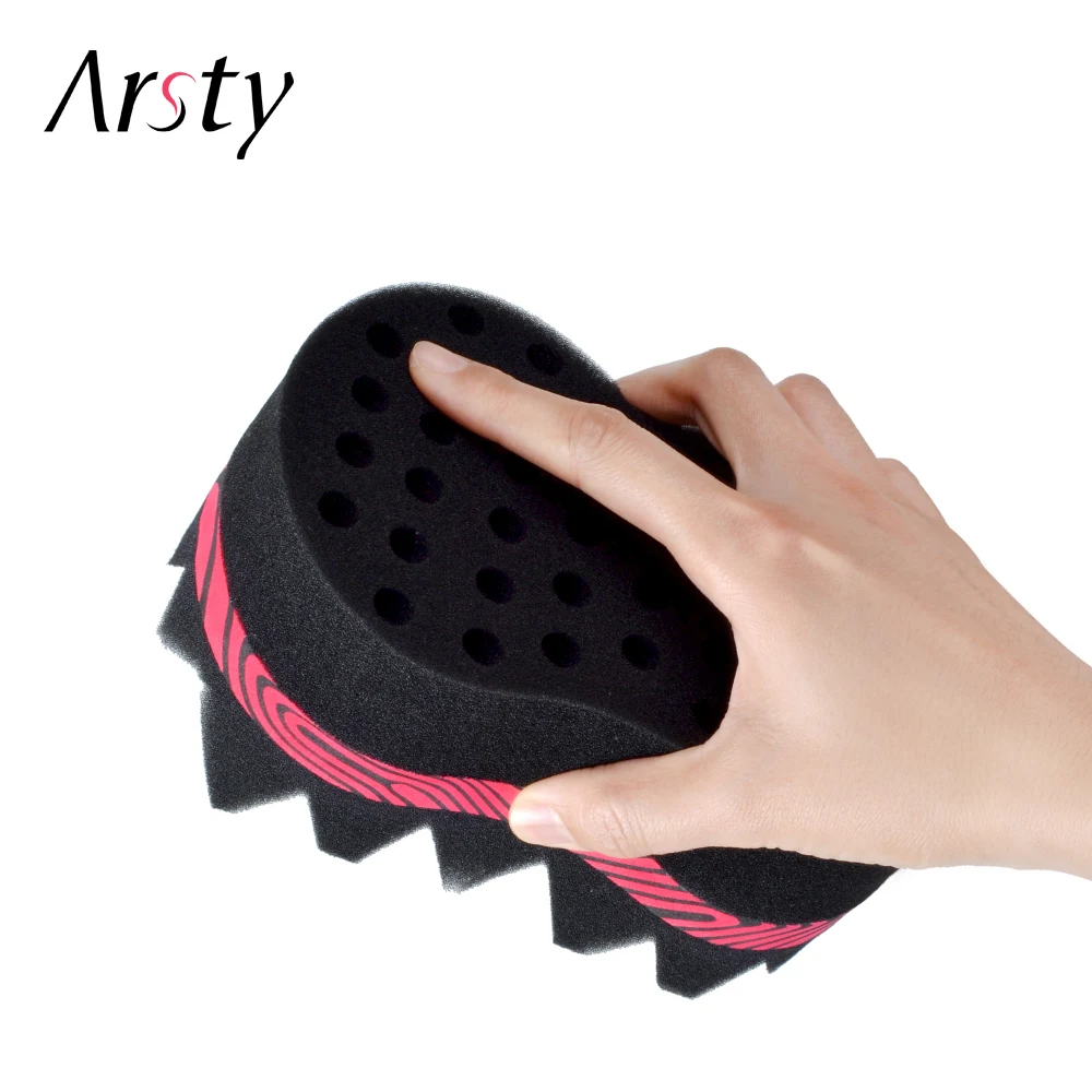 Arsty Stripes Magic Twist щетка для волос Губка завивки губка натуральных афро катушка волна