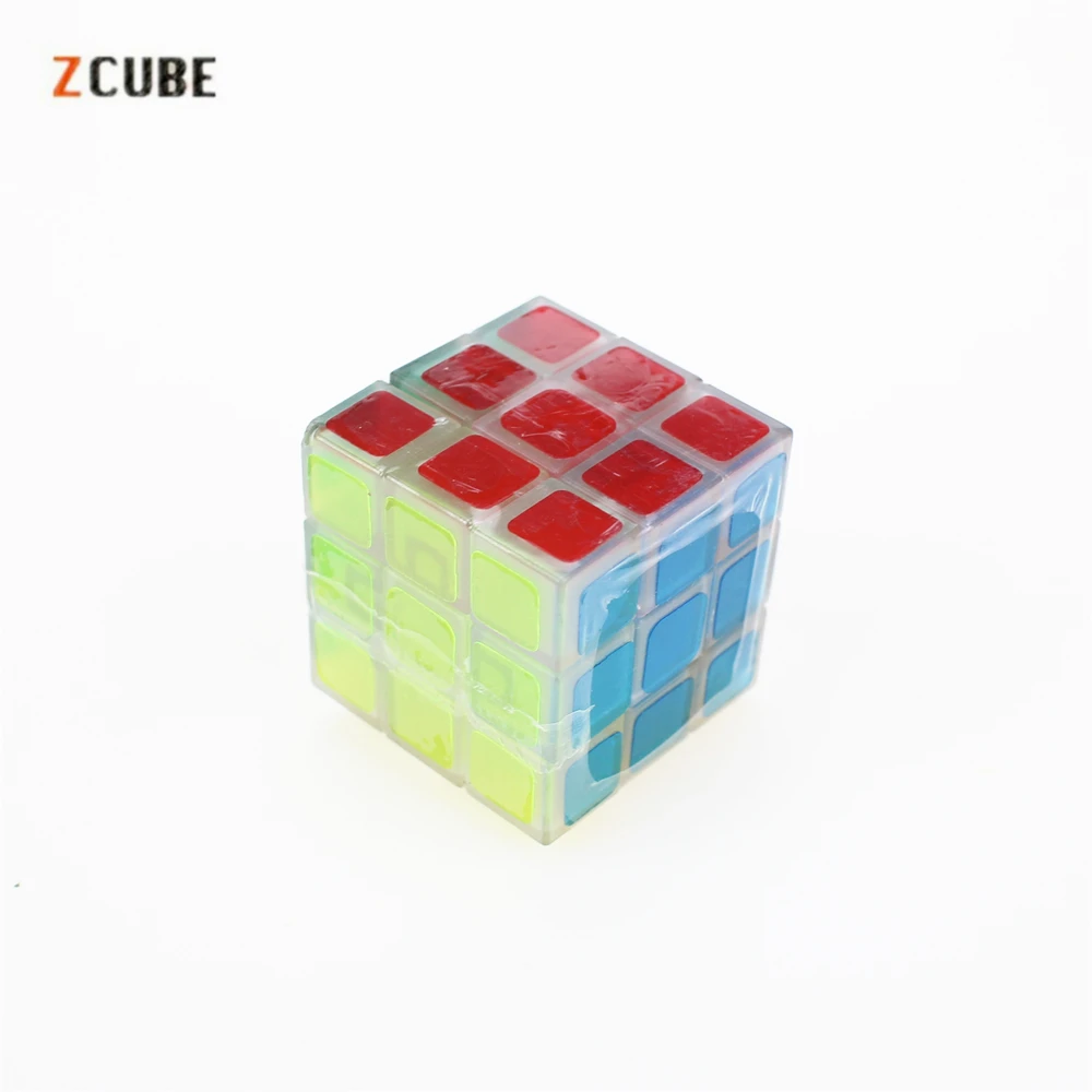Zcube брелок магические кубики 3x3x3 Кубики-головоломки зеленый светильник