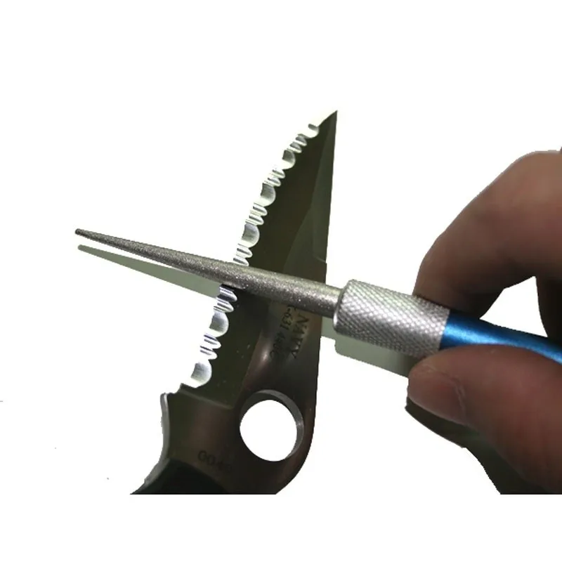 1 шт. безопасная точилка для ножей камень портативная ручка алмазная Ножеточка из