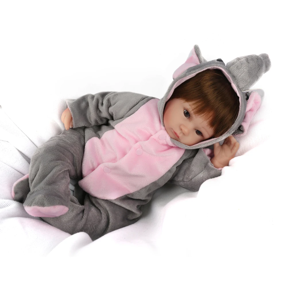 NPKDOLL Reborn куклы 16 дюймов мягкая силиконовая кукла детские мини игрушки для девочки