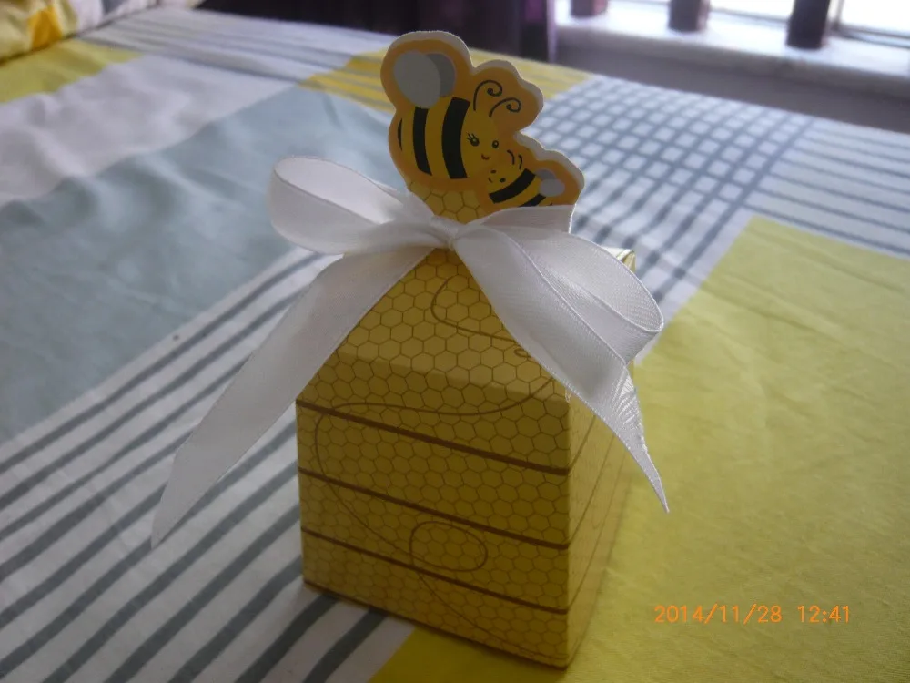 Подарочная коробка Baby shower милый тип Sweet as Can Bee! улей для мамы и ребенка конфет на