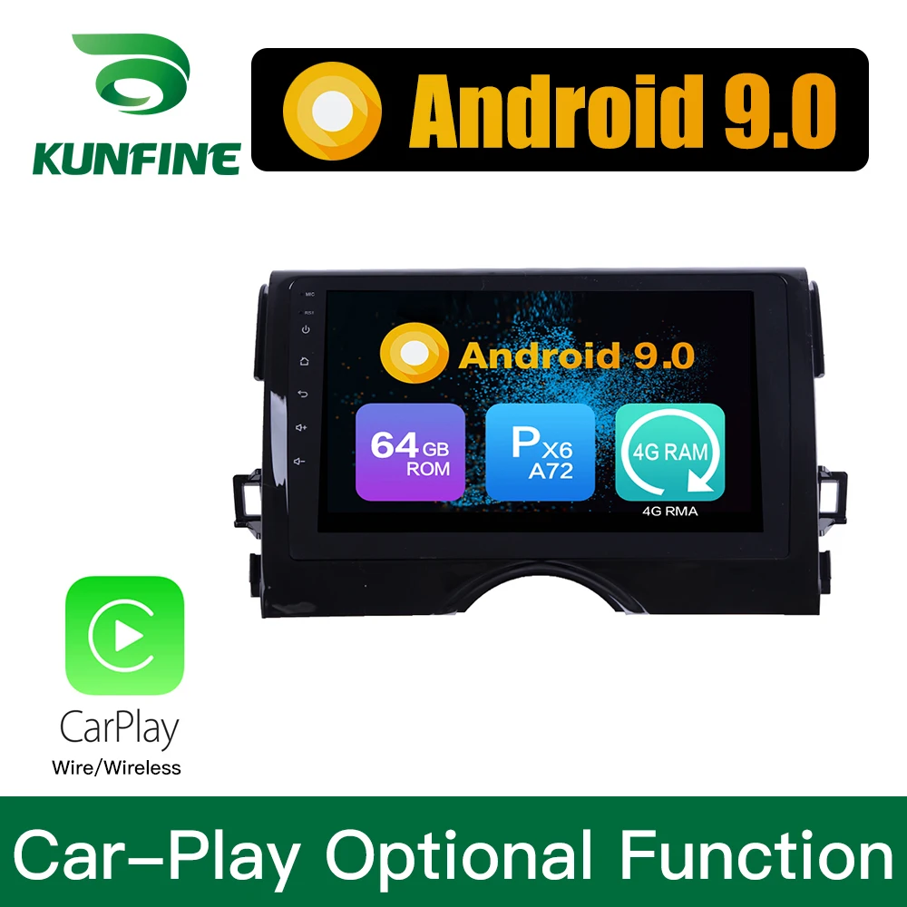 Android 9 0 Ram 4G Rom 64G PX6 Cortex A72 автомобильный DVD GPS мультимедийный плеер стерео для Toyota REIZ