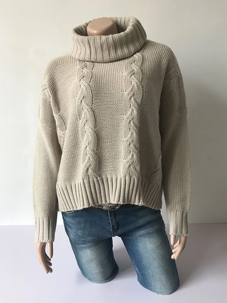 Savabien Women Sweater And Pullovers Vintage Harajuku Knitwear Long Sleeve Turtleneck Pullover Cropped Knitted | Женская одежда