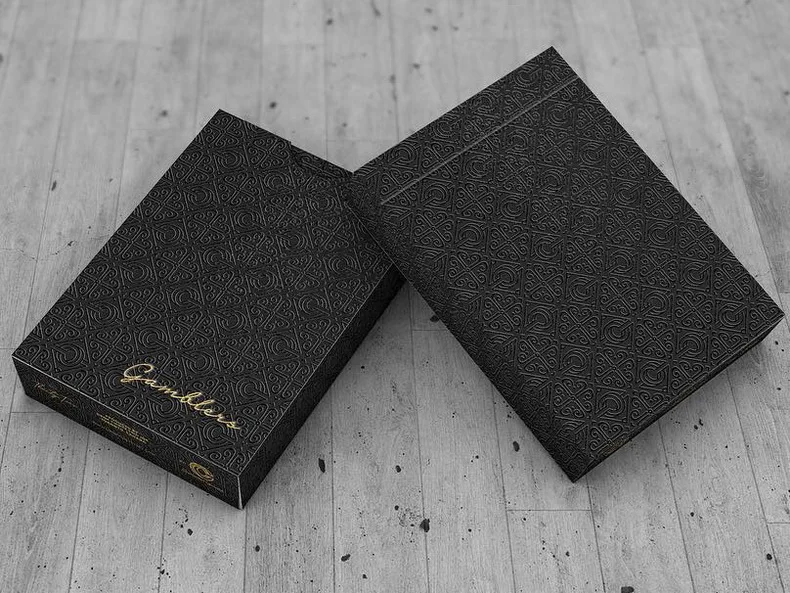 Gambler's Playing Cards(Borderless Black) by Christofer Lacoste and Drop Thirty Magic Props