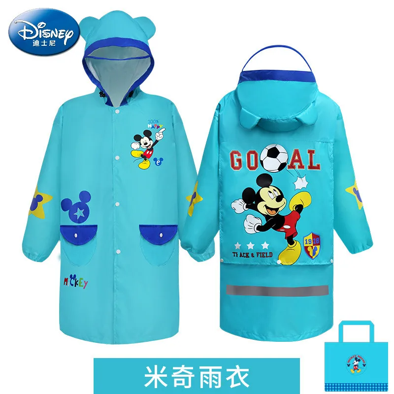 

Mickey Children Raincoat Schoolbag Oxford cloth Cartoon Spiderman Kids Girls Rainproof Poncho Boys Rainwear Baby Rainsuit Gifts