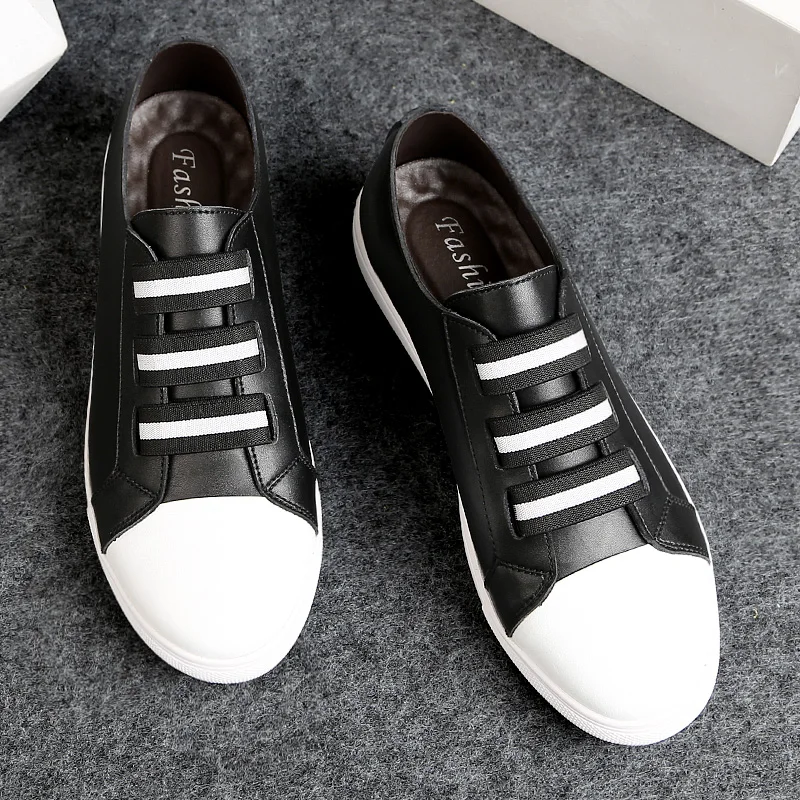 Size 37~46 Full Grain Leather Men Shoes 2018 Fashion Comfortable sneakers Casual #AB1801 | Обувь