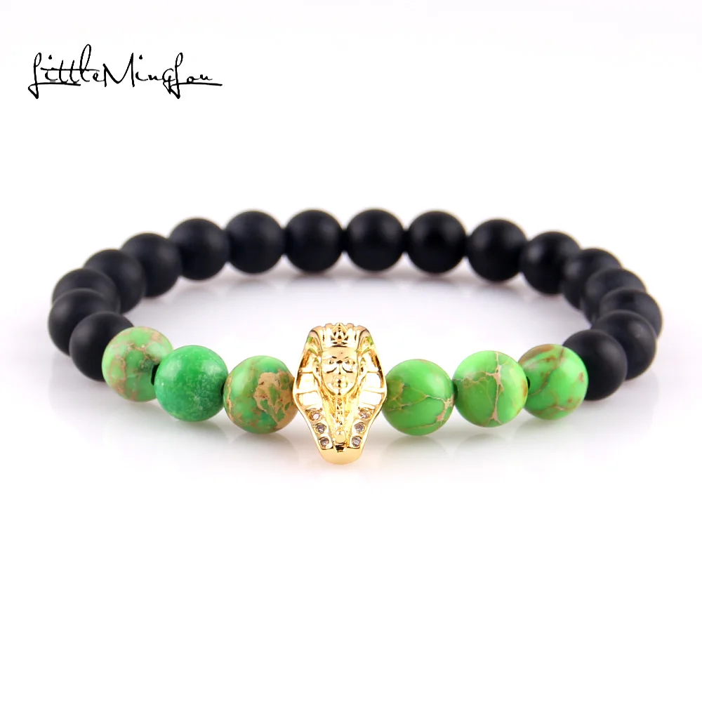 Маленькие MingLou Новое поступление Diy Браслеты с подвесками Фараона для мужчин