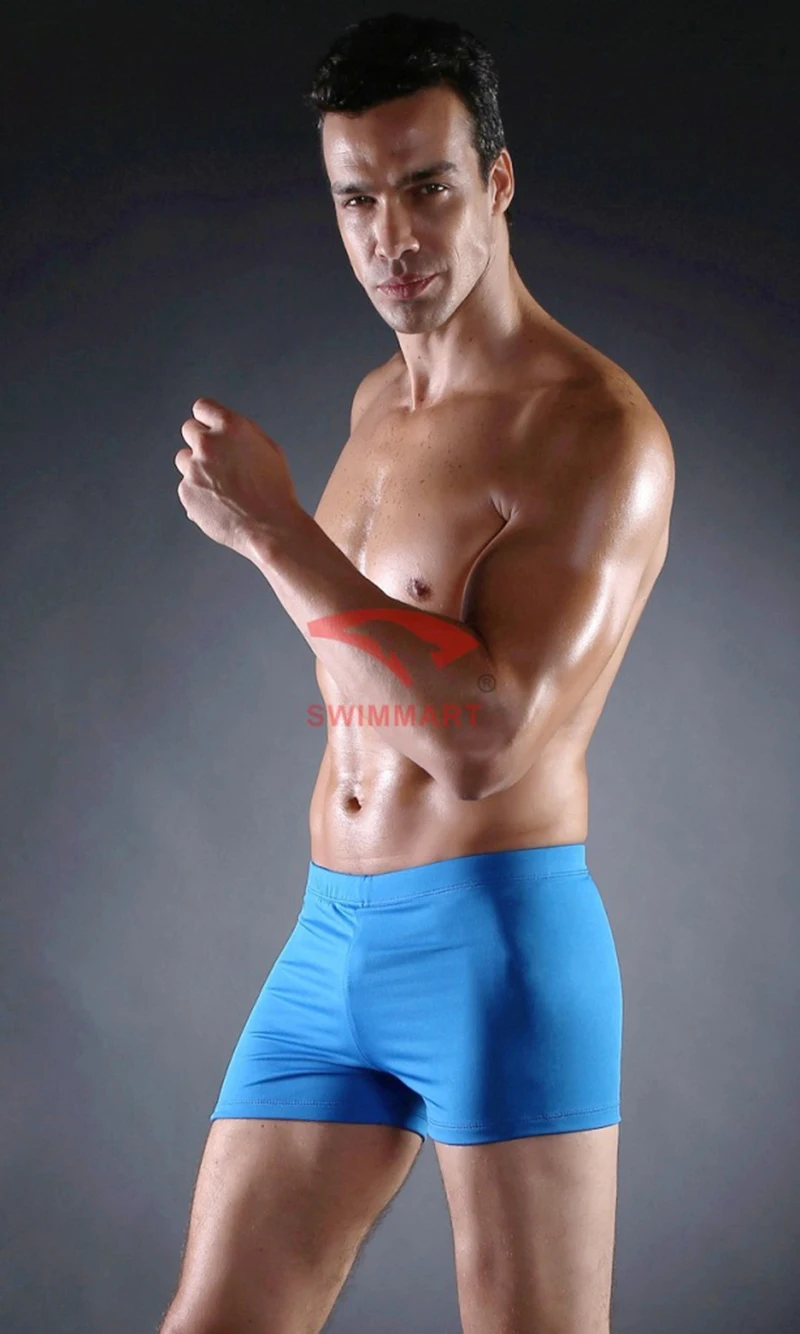 Мужские трусы боксеры с заниженной талией черные синие плавки новинка