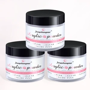 Fengshangmei, 5 цветов, акриловая пудра для ногтей, жидкость для хрустального маникюра, цветная скульптурная пудра