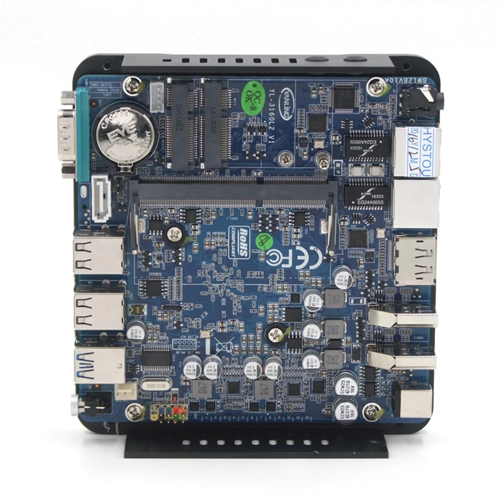 4 ядра n3160 безвентиляторный Мини ПК Оконные рамы 10 7 8 Dual LAN NIC Barebone Micro компьютер WI FI