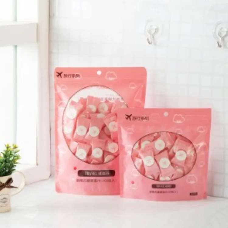 100 шт. Портативный многоцелевой туризма одноразового сжатого Полотенца