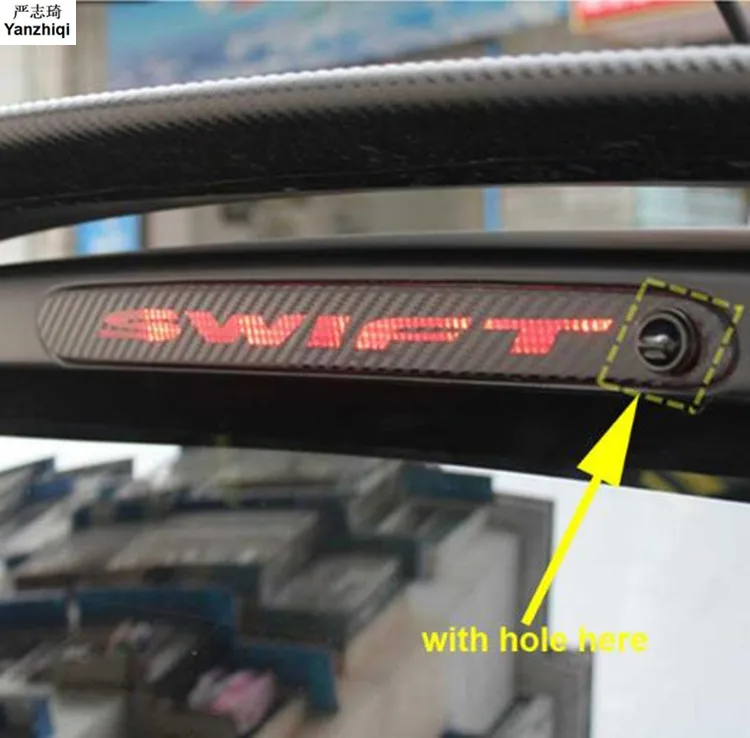 Для Suzuki Swift дополнительный тормозной фонарь наклейка Стайлинг углеродное