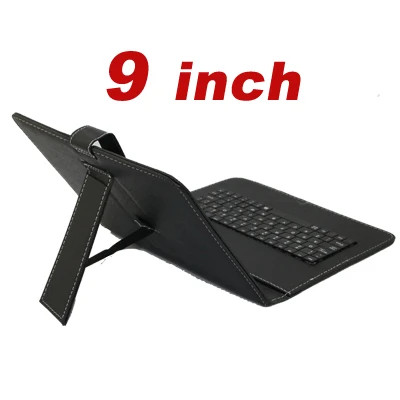 Микро usb кожаный чехол, Русская клавиатура для " 8" " 9,7" 10," планшетных ПК, дополнительный стиль, есть больше языковой клавиатуры - Цвет: 9 inch