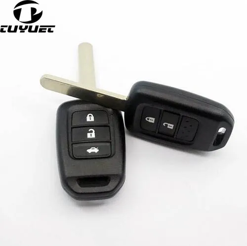 2 3 кнопки дистанционного ключа оболочки для Honda Замена автомобильного заготовки