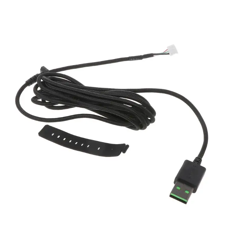 Прочный нейлоновый Плетеный USB кабель для мыши сменный провод проводной игровой