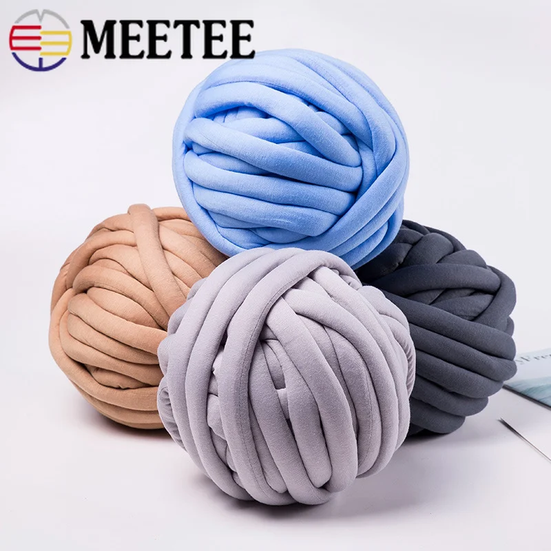 Meetee 1pc 500g Core Cotton Line Chunky Yarn DIY Blanket Cushion Coarse Scarf Bulky Arm Roving Knit Hand Knitting|Пряжа| |