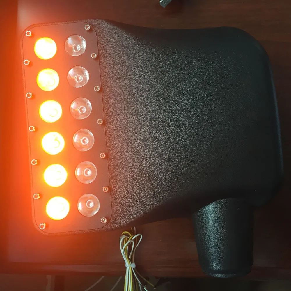 Левый правый боковой зеркальный чехол Wrangler с белыми точечными огнями янтарные