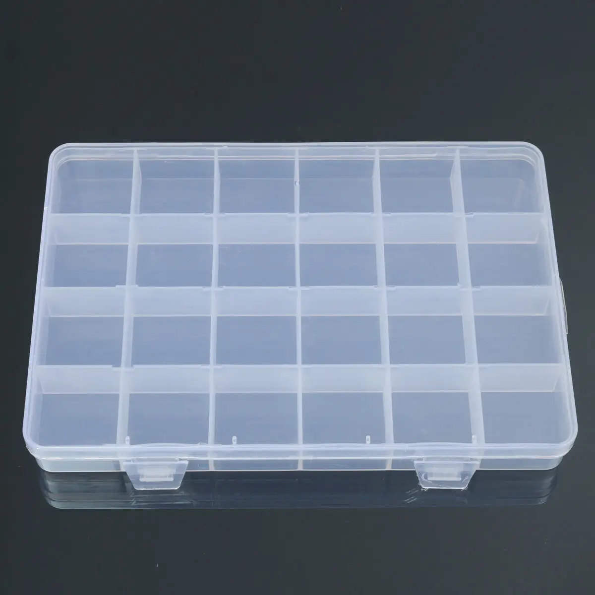 24 Compartments Plastic Box Case Jewelry Bead Storage Container Craft Organizer | Дом и сад