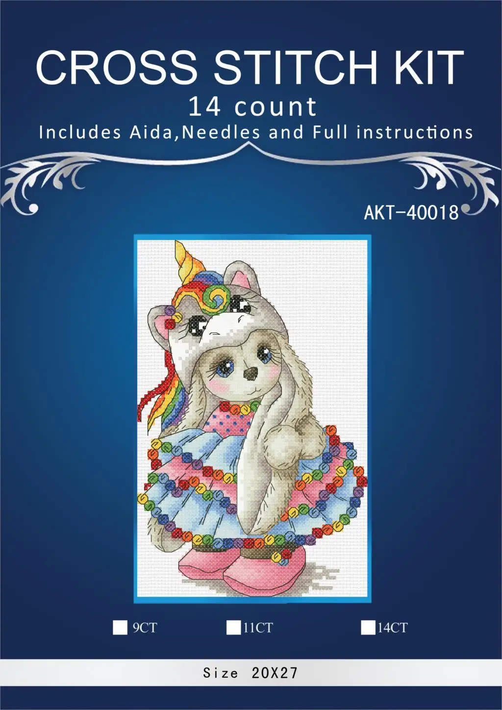 

Oneroom для вышивки, аналогичные dmc нити "сделай сам", вышивка крестом, наборы для вышивания, 14CT & 16CT, стильный комплект одежды с рисунком зайца 12