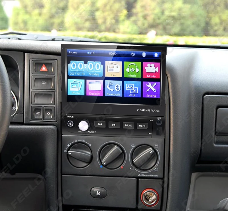 FEELDO 7 &quot7 дюймов 1DIN In dash Manumotive Ultra Slim WinCE Car Bluetooth Радио USB 1080P MP5 супер плеер получить: