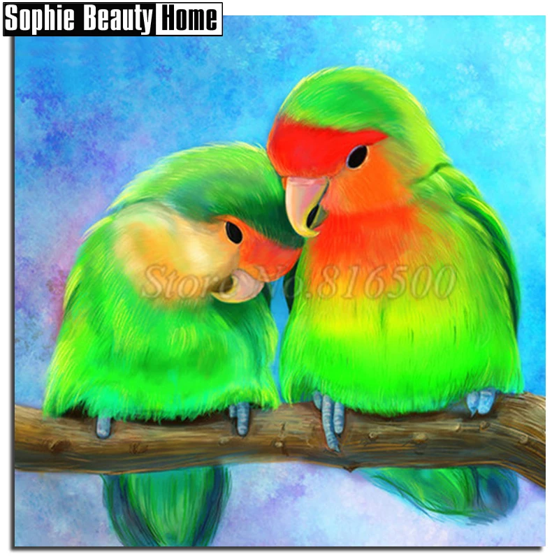 Алмазная картина 5D сделай сам для любителей попугаев вышивка крестиком алмазная