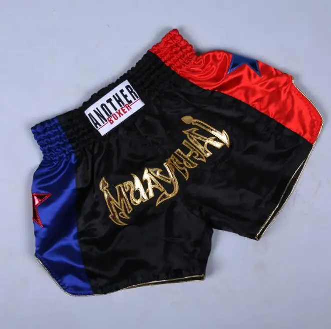 ANOTHERBOXER black and white double threat muay Thai shorts martial arts combat sanda training trousers mma | Спорт и развлечения