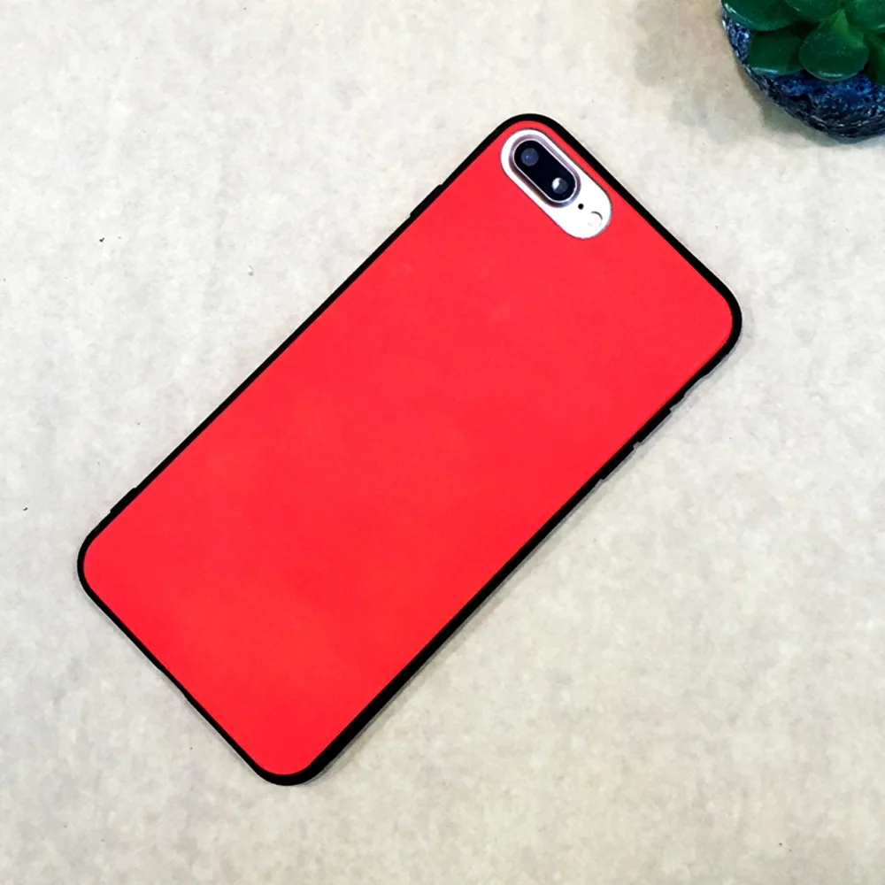 Матовый PC термальность сенсор чехол для iphone 6 6s тепла индукции мягкий Fundas 7 plus