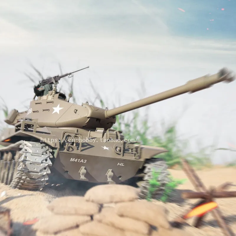 7 0 Новая версия с инфракрасной системой 1:16 США M41A3 боевой танк Bulldog дистанционным